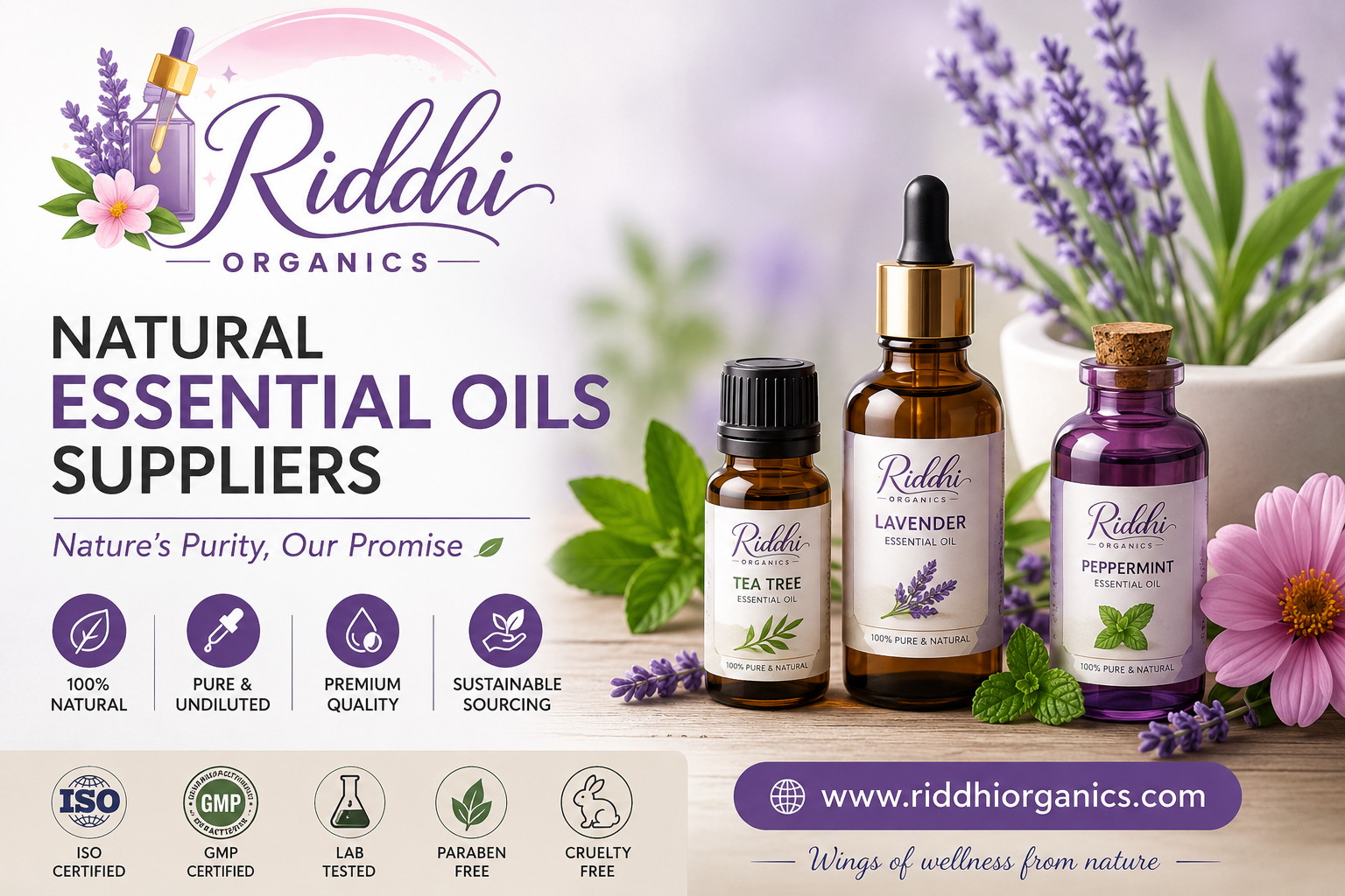 Natural Essential Oils Suppliers
